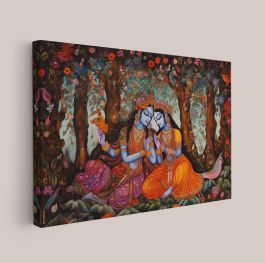 Spiritual Radha Krishna Canvas